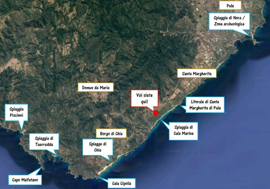 Capo Blu - Santa Margherita Di Pula Villa Eksteriør billede